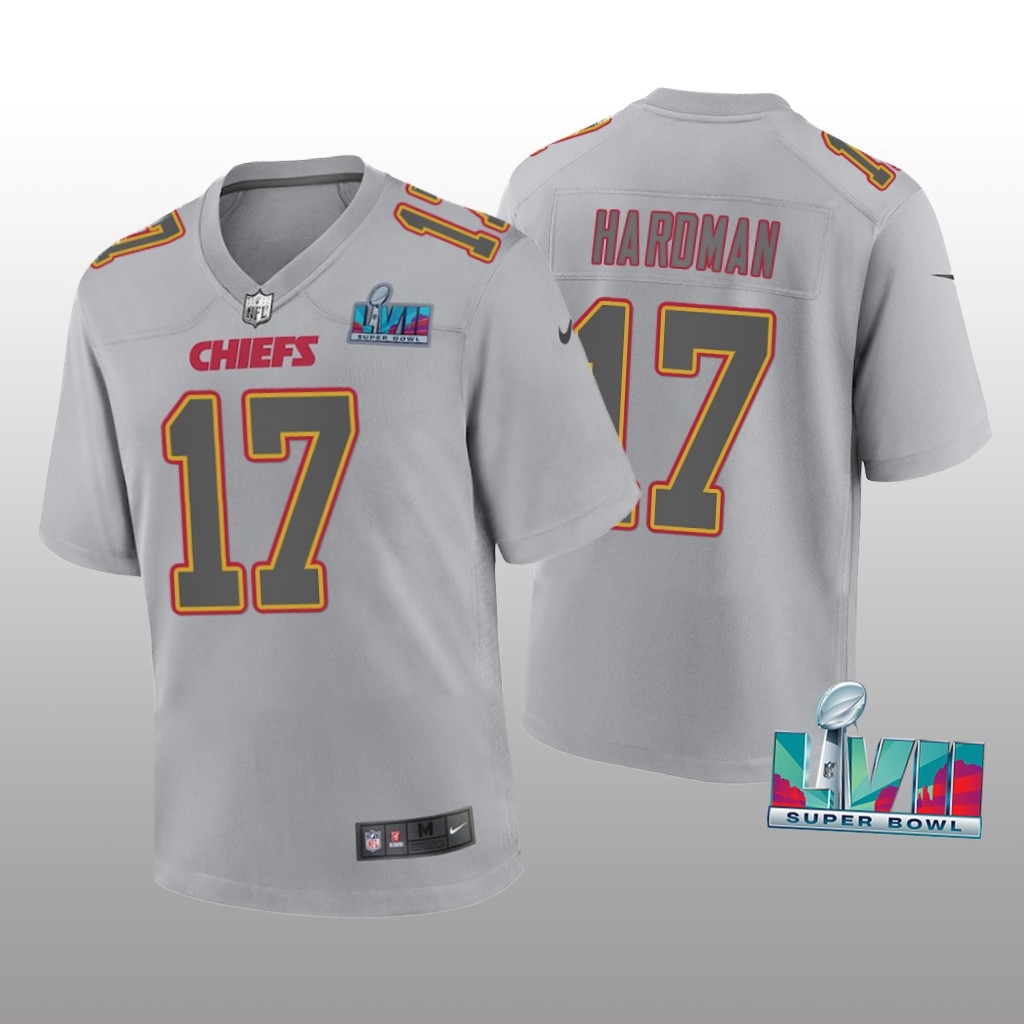 Kansas City Chiefs Mecole Hardman Gray Atmosphere Jersey Super Bowl LVII - Youth