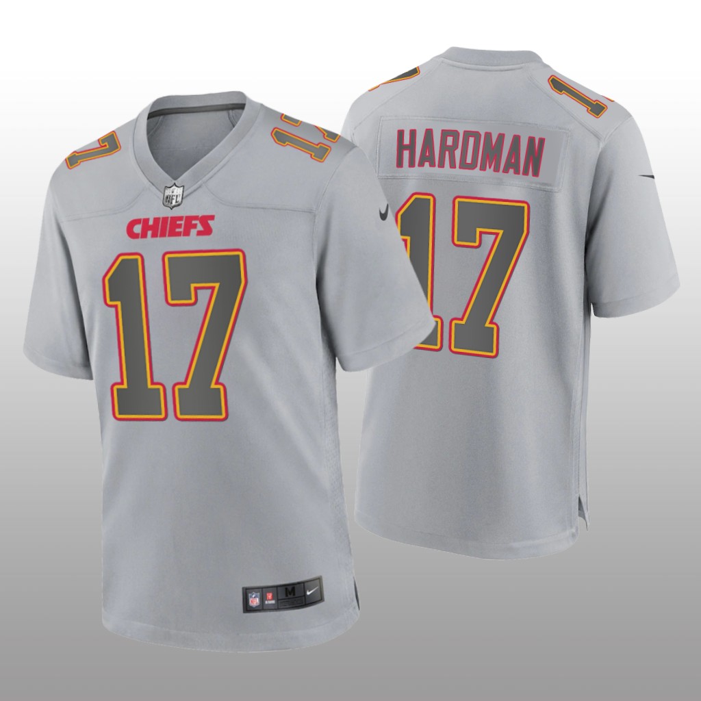 Kansas City Chiefs Mecole Hardman Gray Jersey Atmosphere Fashion Game - Men's