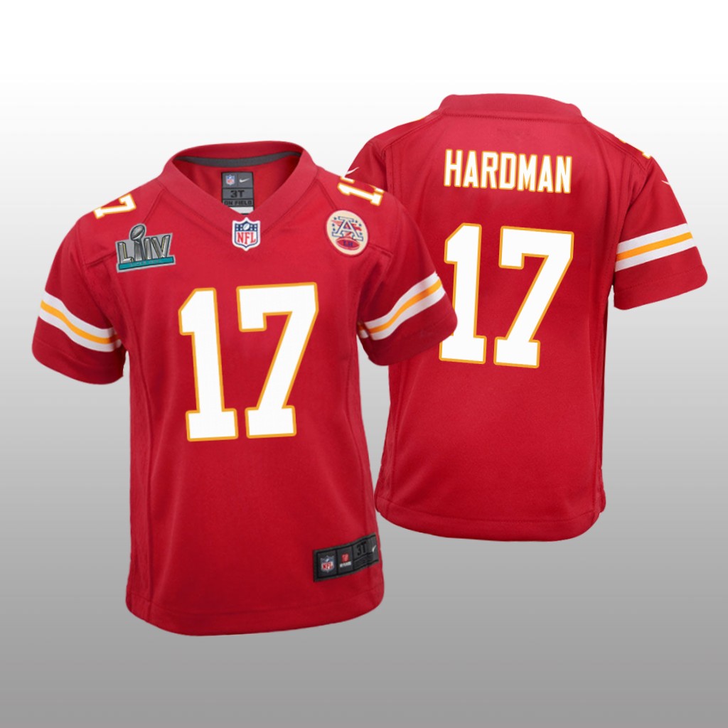 Kansas City Chiefs Mecole Hardman Red Game Jersey Super Bowl LIV - Youth