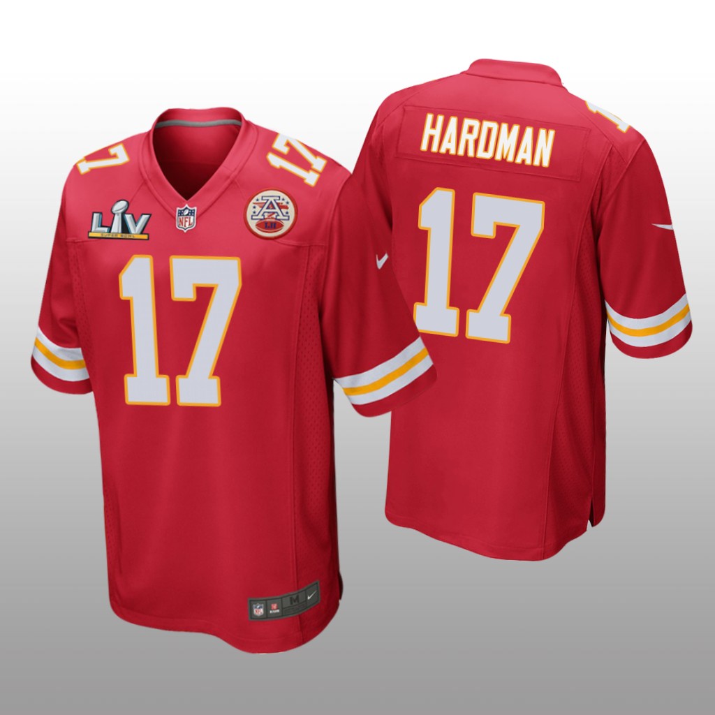 Kansas City Chiefs Mecole Hardman Red Game Jersey Super Bowl LV - Men's