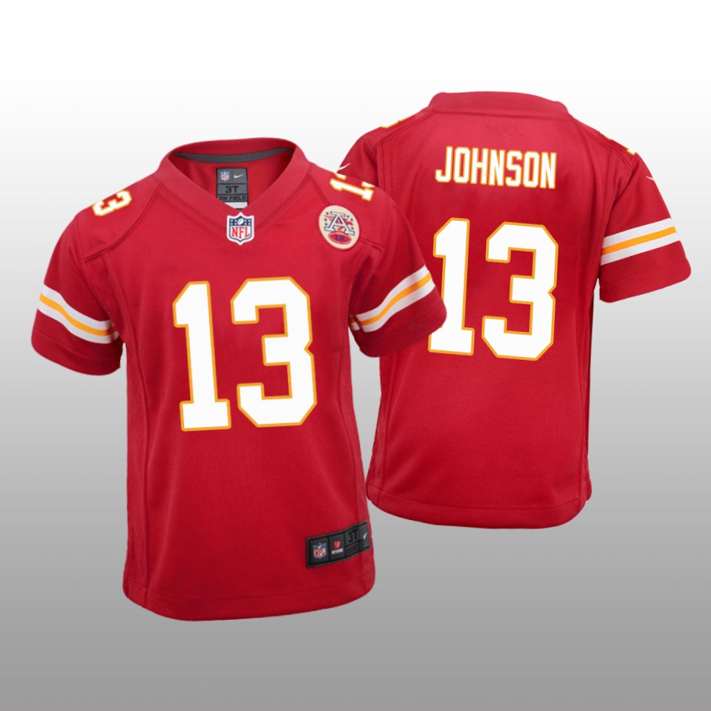 Kansas City Chiefs Nazeeh Johnson Red Jersey Game - Youth