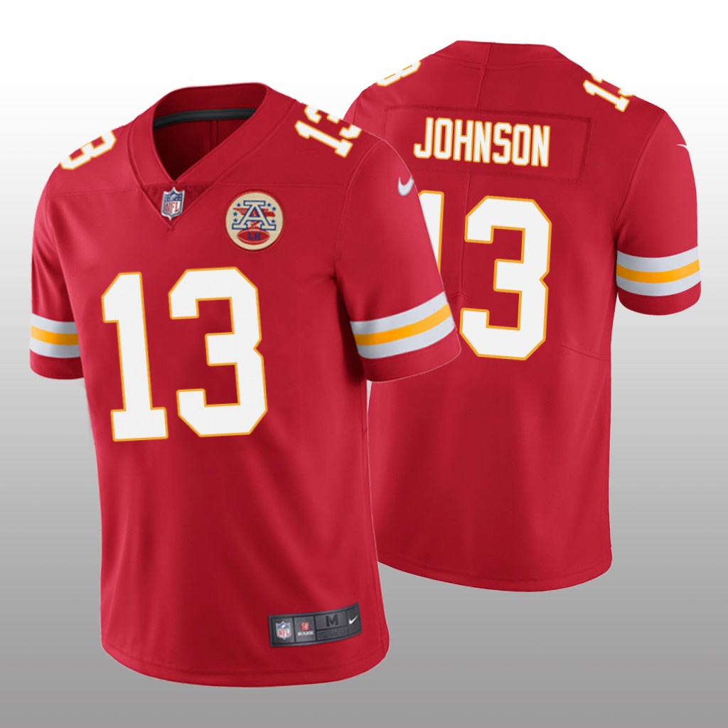 Kansas City Chiefs Nazeeh Johnson Red Jersey Vapor Limited Men's