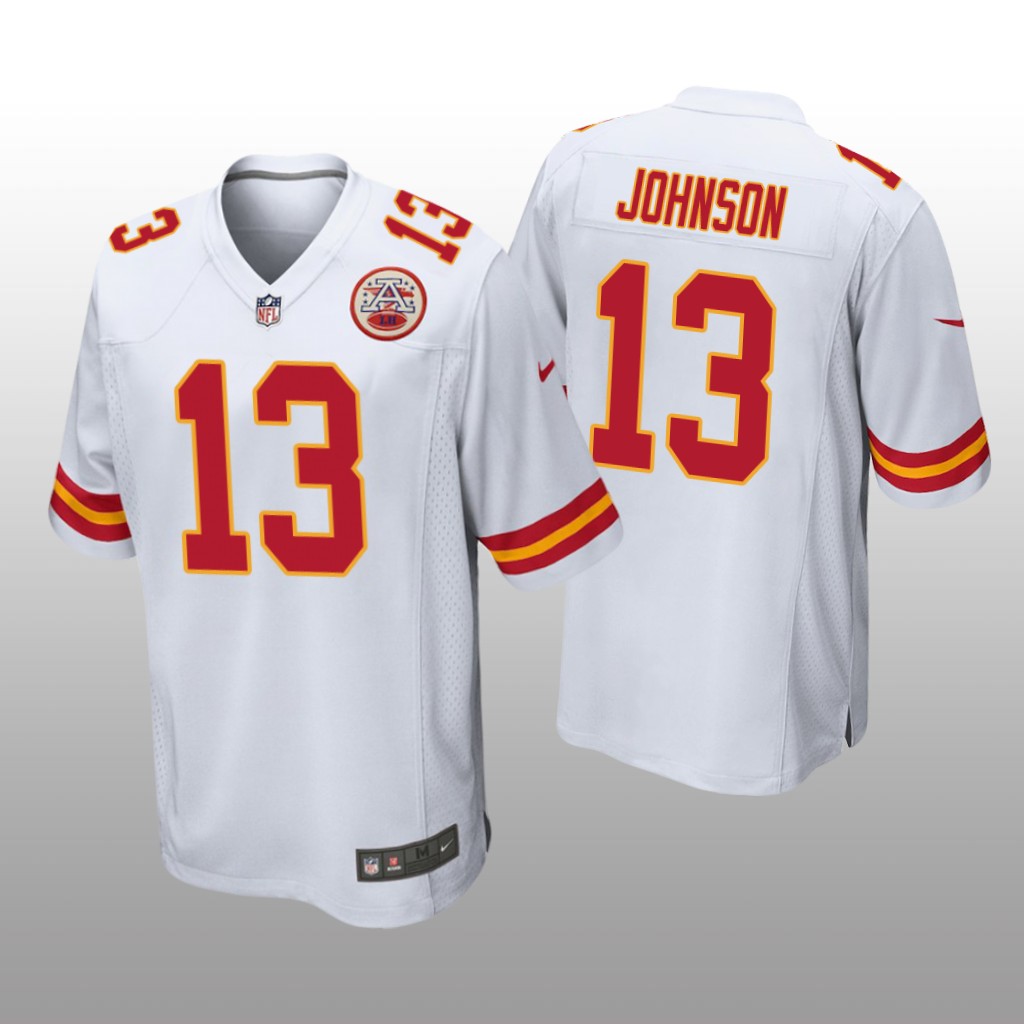 Kansas City Chiefs Nazeeh Johnson White Jersey Game - Men's