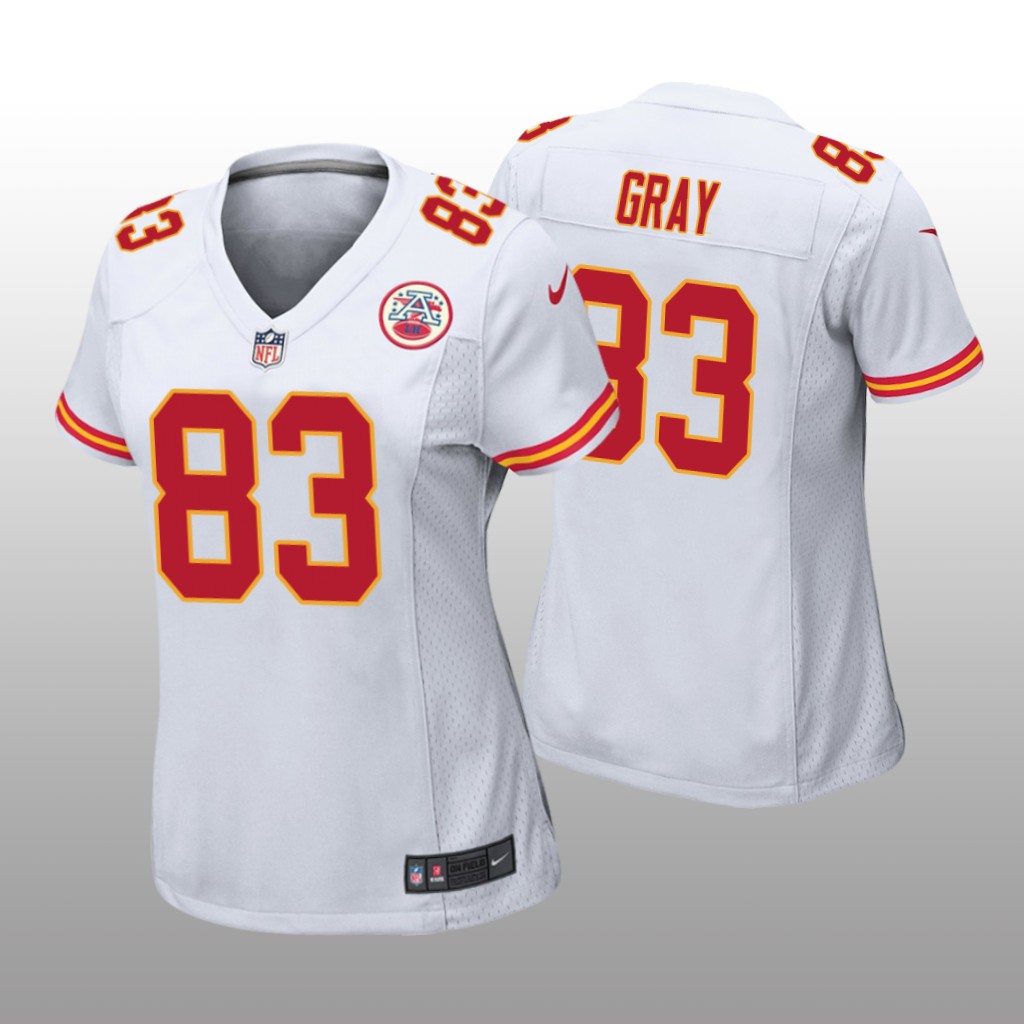 Kansas City Chiefs Noah Gray White Jersey Game - Women's
