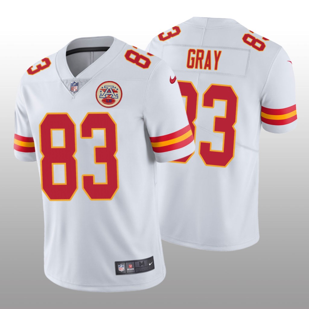 Kansas City Chiefs Noah Gray White Jersey Vapor Limited - Men's