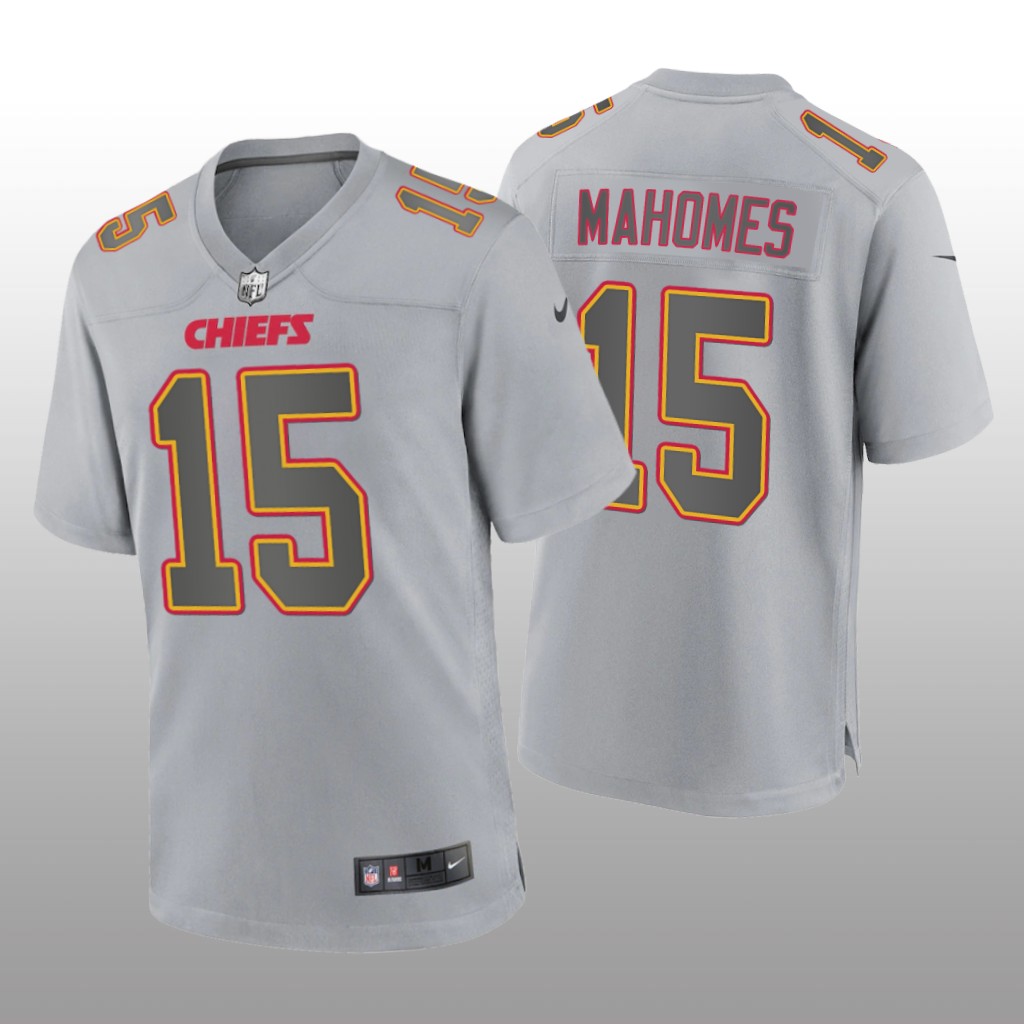 Kansas City Chiefs Patrick Mahomes Gray Jersey Atmosphere Fashion Game - Men's