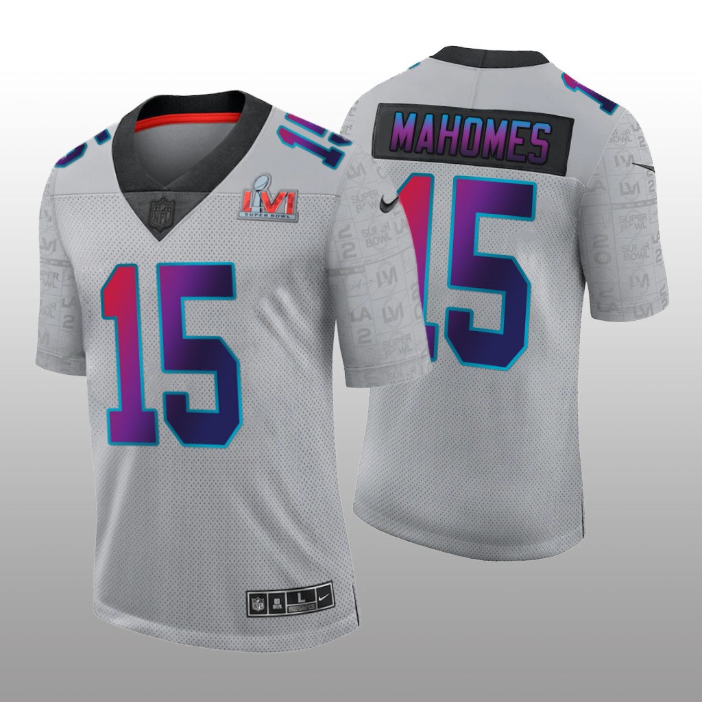 Kansas City Chiefs Patrick Mahomes Gray Limited Super Bowl LVI - Men's