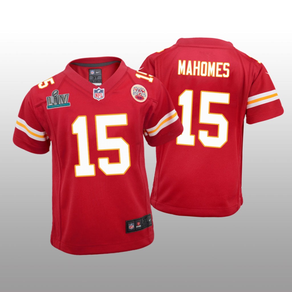 Kansas City Chiefs Patrick Mahomes Red Game Jersey Super Bowl LIV - Youth