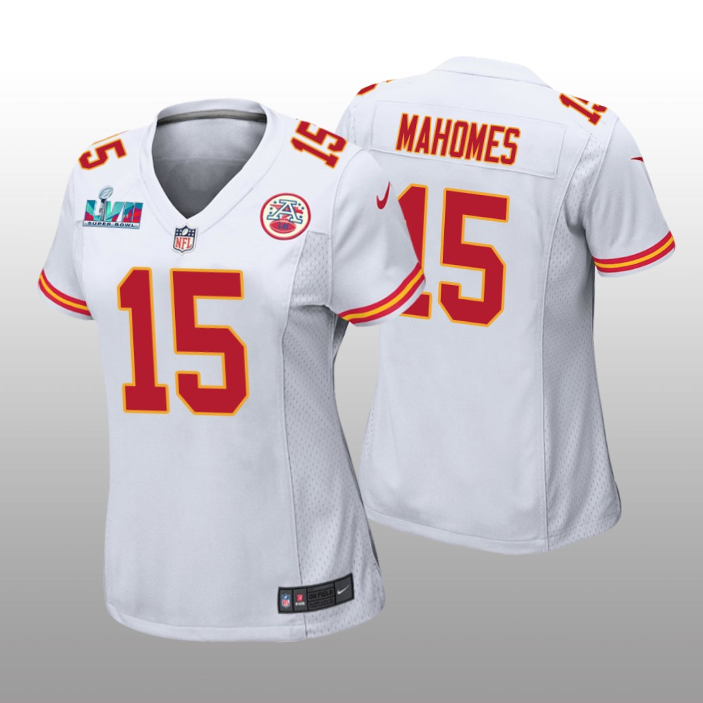 Kansas City Chiefs Patrick Mahomes White Game Jersey Super Bowl LVII - Women's