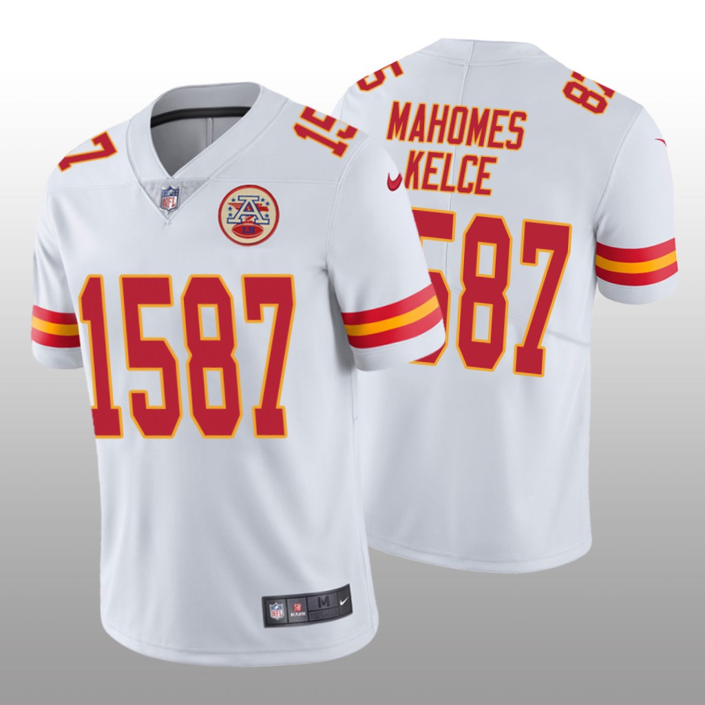 Kansas City Chiefs Patrick Mahomes White Travis Kelce CP Player - Men's