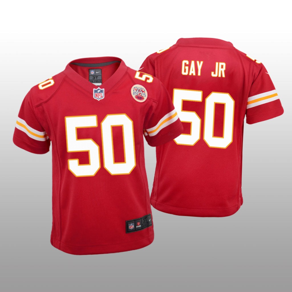Kansas City Chiefs Red 2020 NFL Draft Willie Gay Jr. Game Jersey