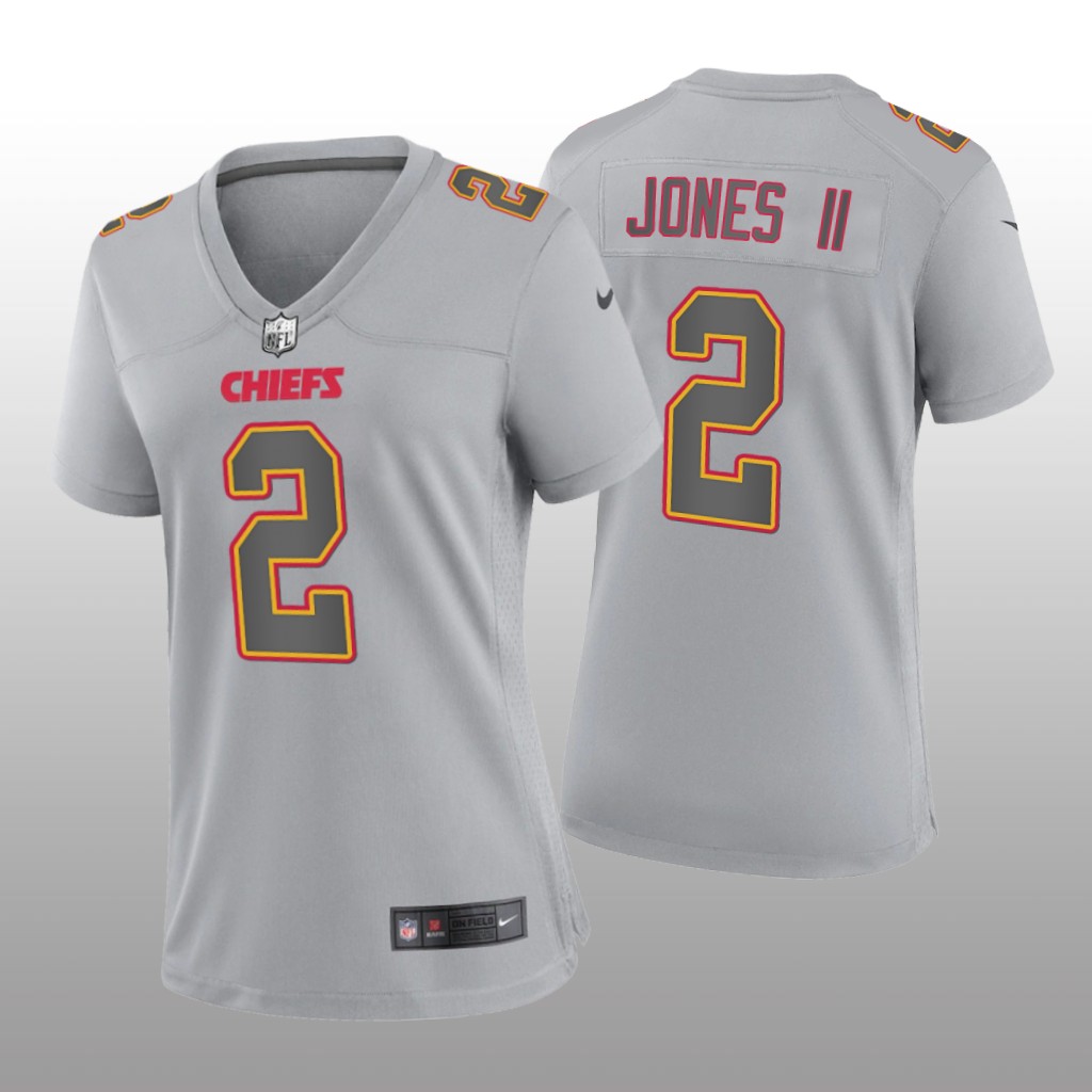 Kansas City Chiefs Ronald Jones II Gray Jersey Atmosphere Fashion Game - Women's
