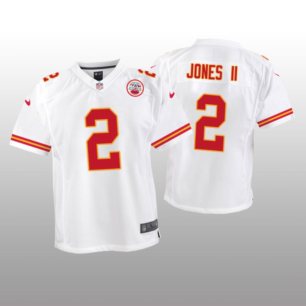 Kansas City Chiefs Ronald Jones II White Jersey Game - Youth