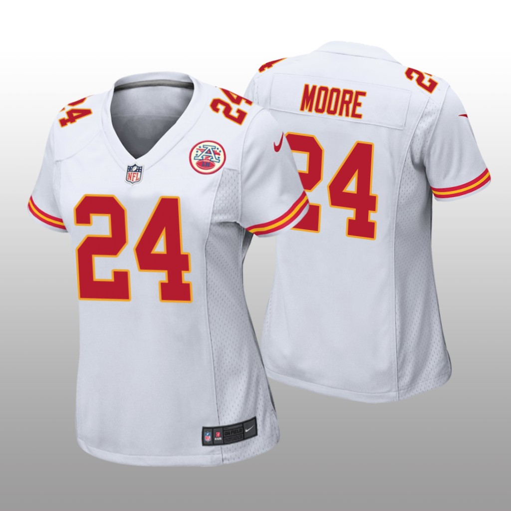 Kansas City Chiefs Skyy Moore White Jersey Game - Women's