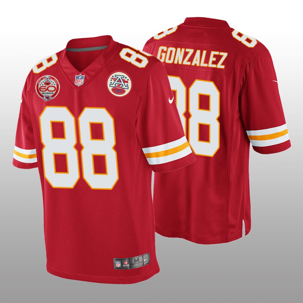 Kansas City Chiefs Tony Gonzalez Red Game Jersey 60th Anniversary - Men's