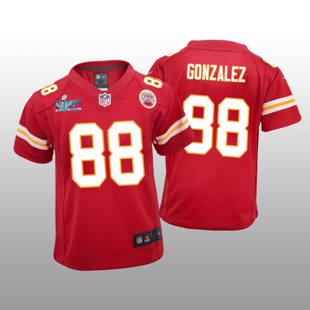 Kansas City Chiefs Tony Gonzalez Red Game Jersey Super Bowl LVII - Youth