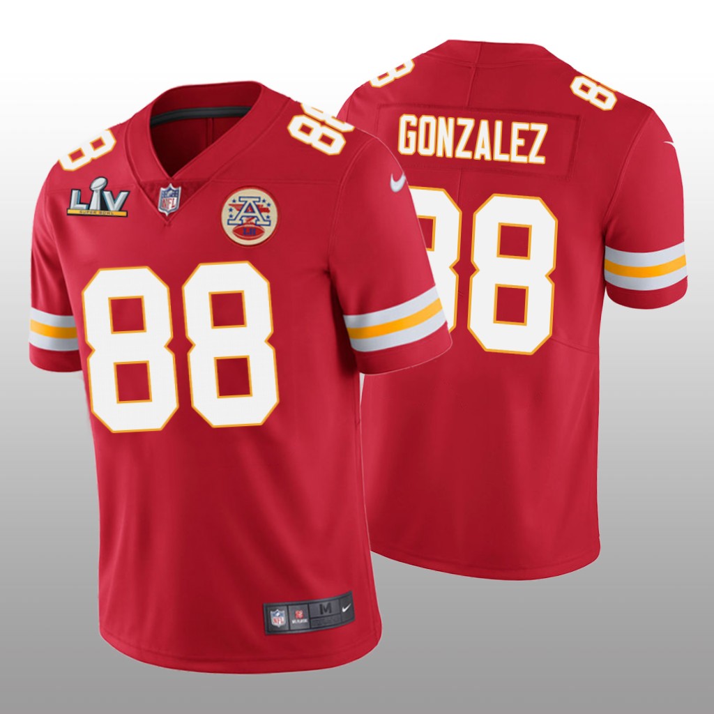Kansas City Chiefs Tony Gonzalez Red Vapor Limited Jersey Super Bowl LV - Men's