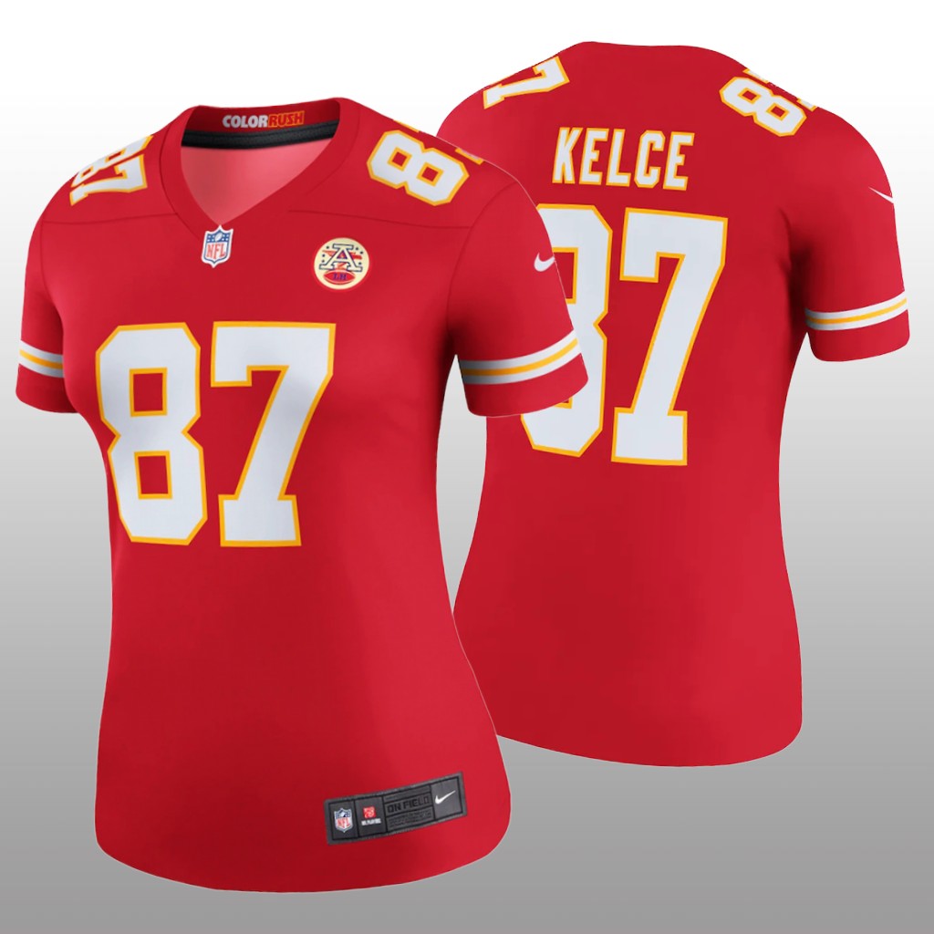 Kansas City Chiefs Travis Kelce Red Jersey Legend - Women's