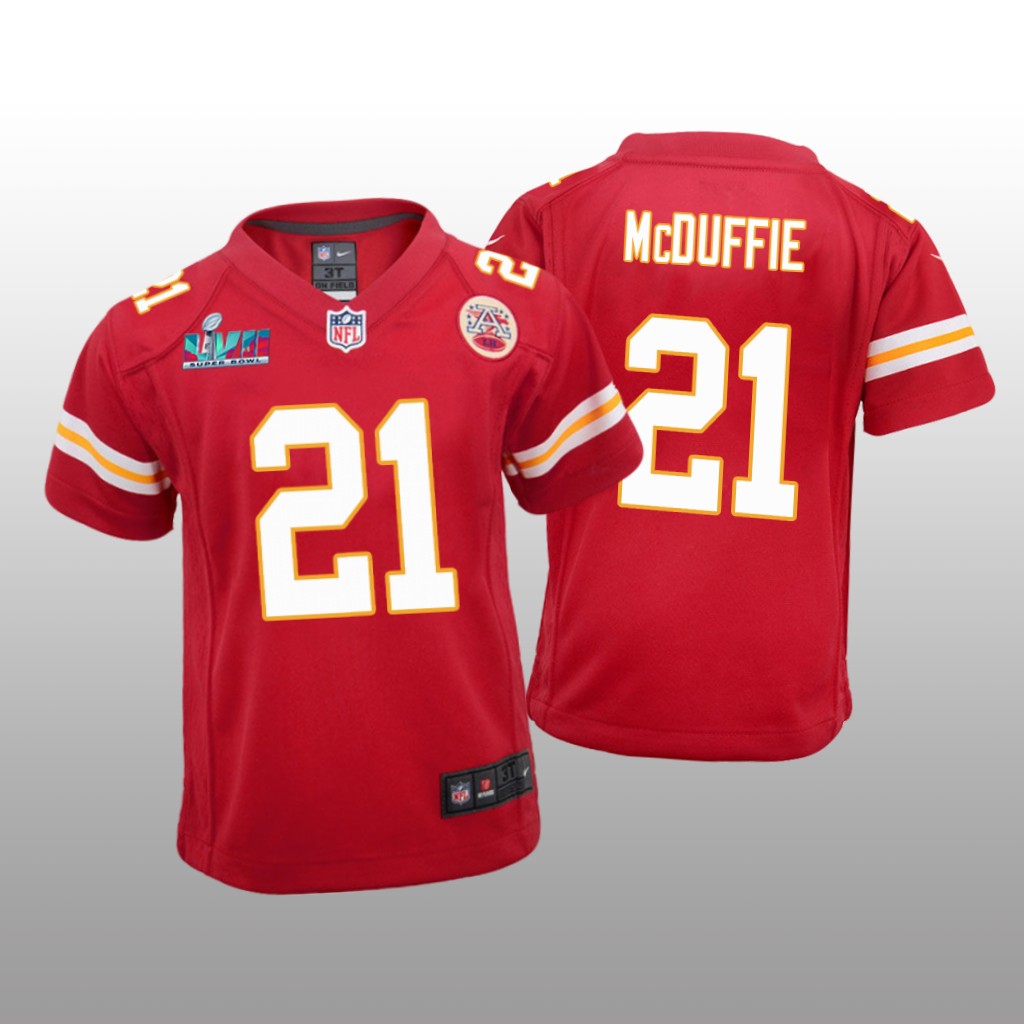 Kansas City Chiefs Trent McDuffie Red Game Jersey Super Bowl LVII - Youth