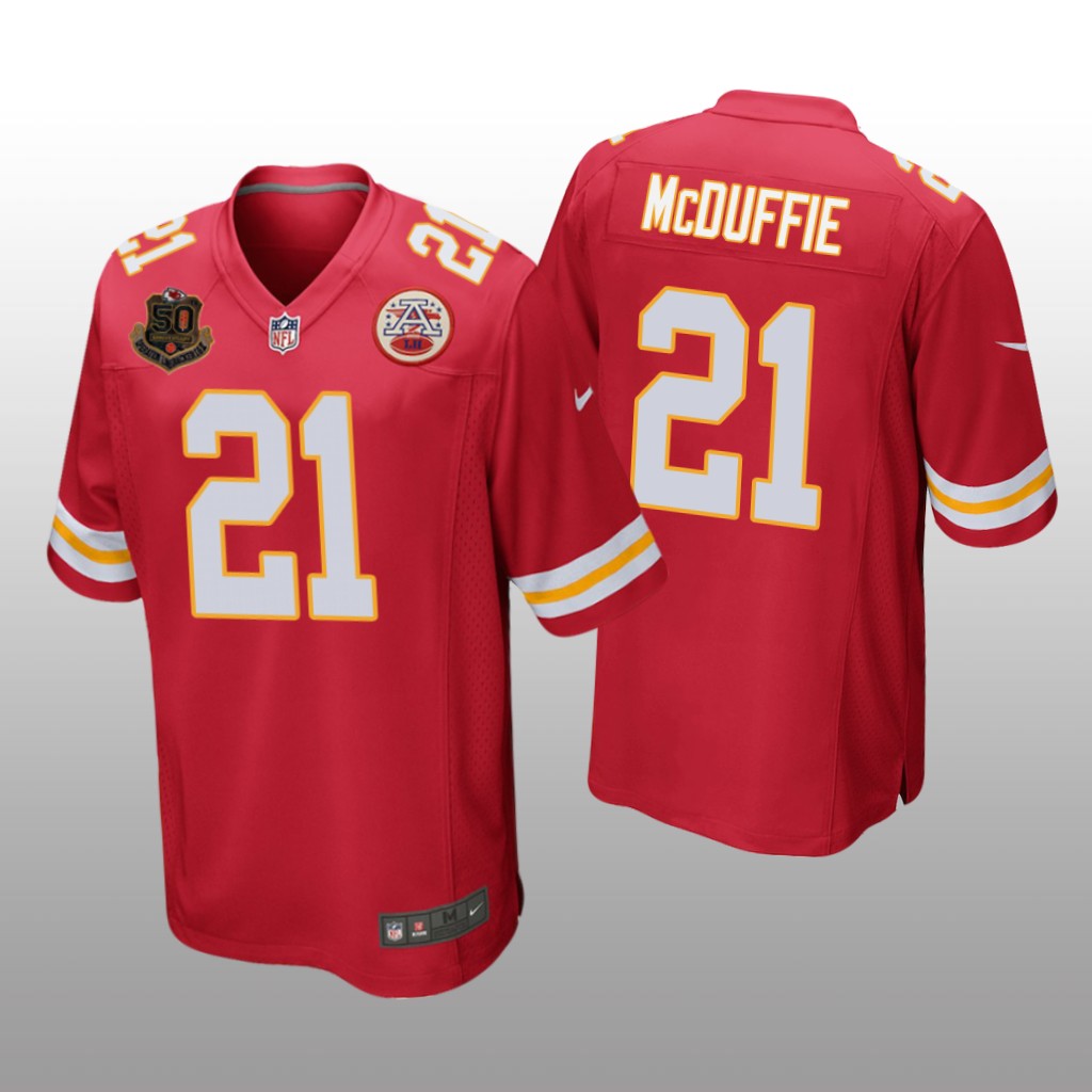 Kansas City Chiefs Trent McDuffie Red Jersey 50th Anniversary Of Operation Linebacker - Men's