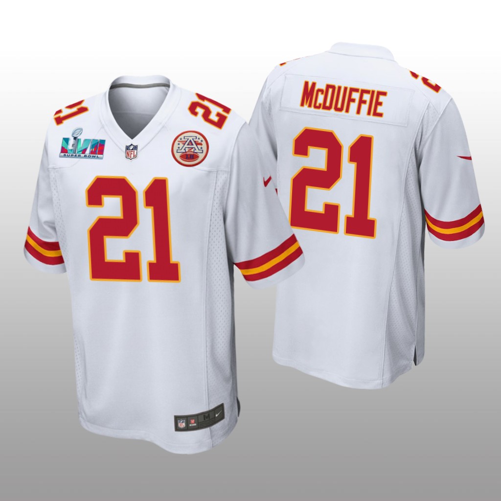 Kansas City Chiefs Trent McDuffie White Game Jersey Super Bowl LVII - Men's