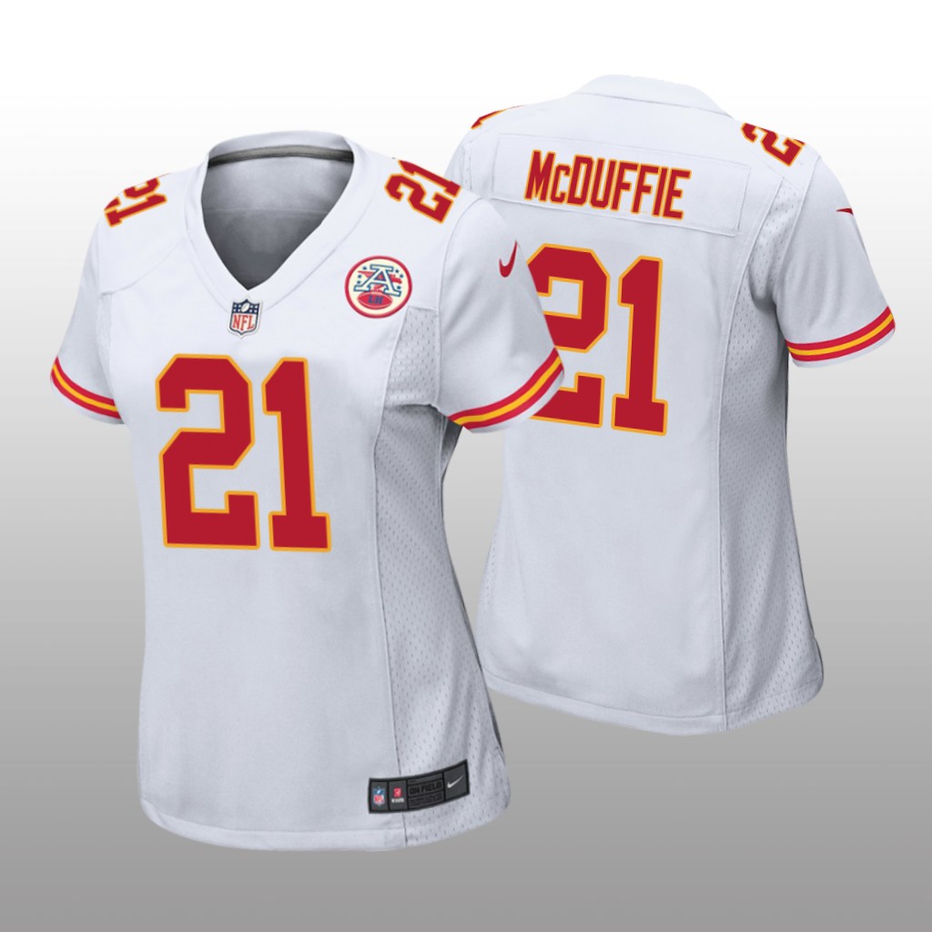 Kansas City Chiefs Trent McDuffie White Jersey Game - Women's