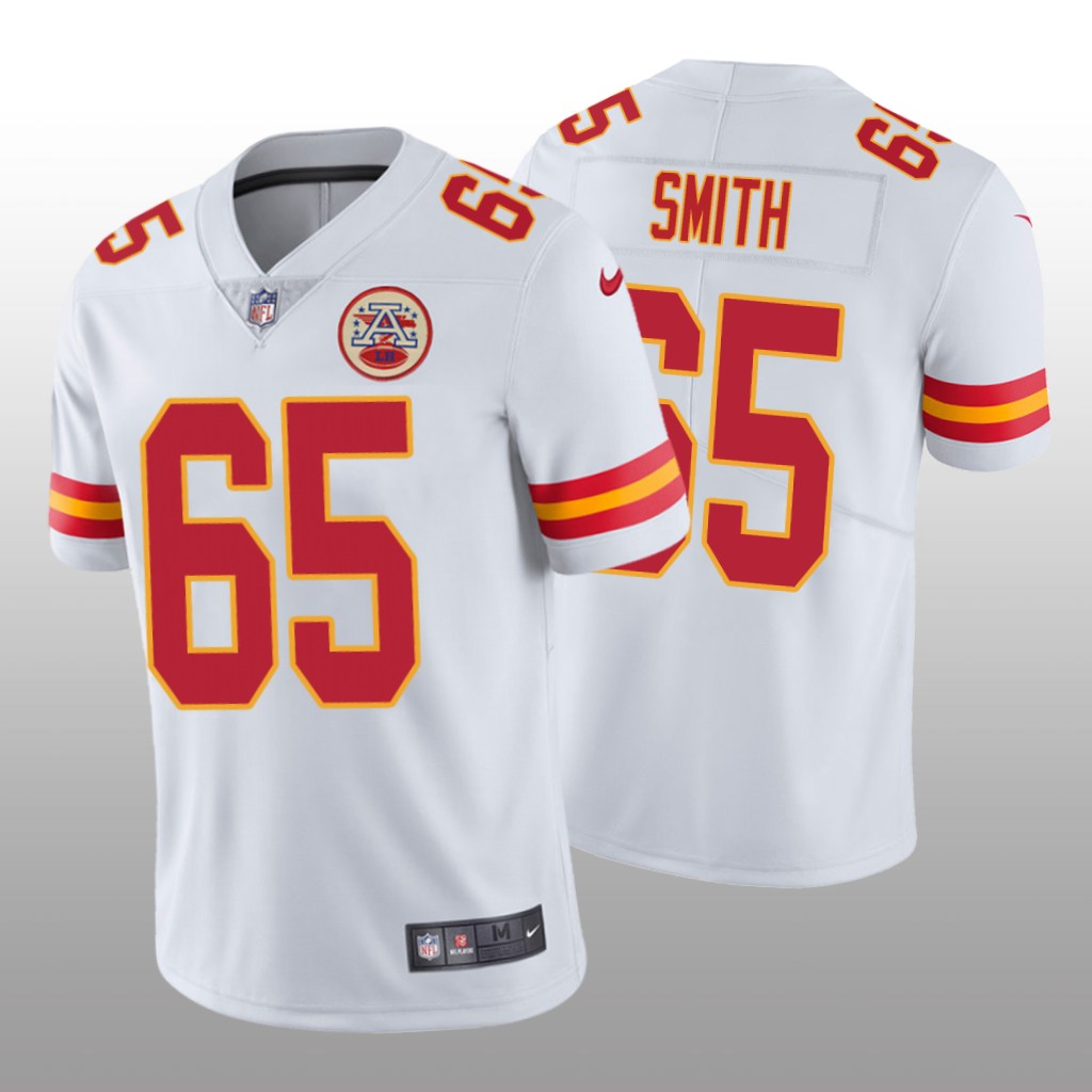 Kansas City Chiefs Trey Smith White Jersey Vapor Limited - Men's