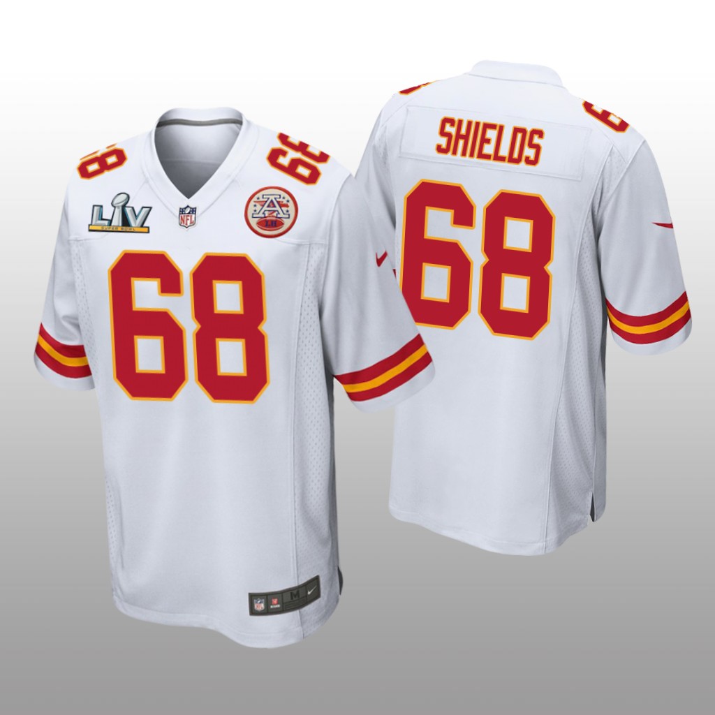 Kansas City Chiefs Will Shields White Game Jersey Super Bowl LV - Men's