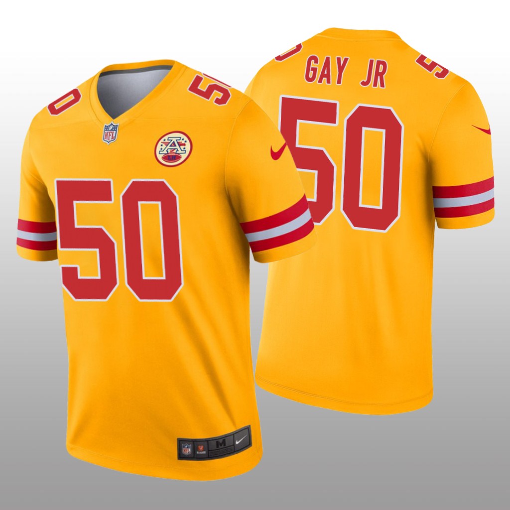 Kansas City Chiefs Willie Gay Jr. Gold Jersey Inverted Legend - Men's