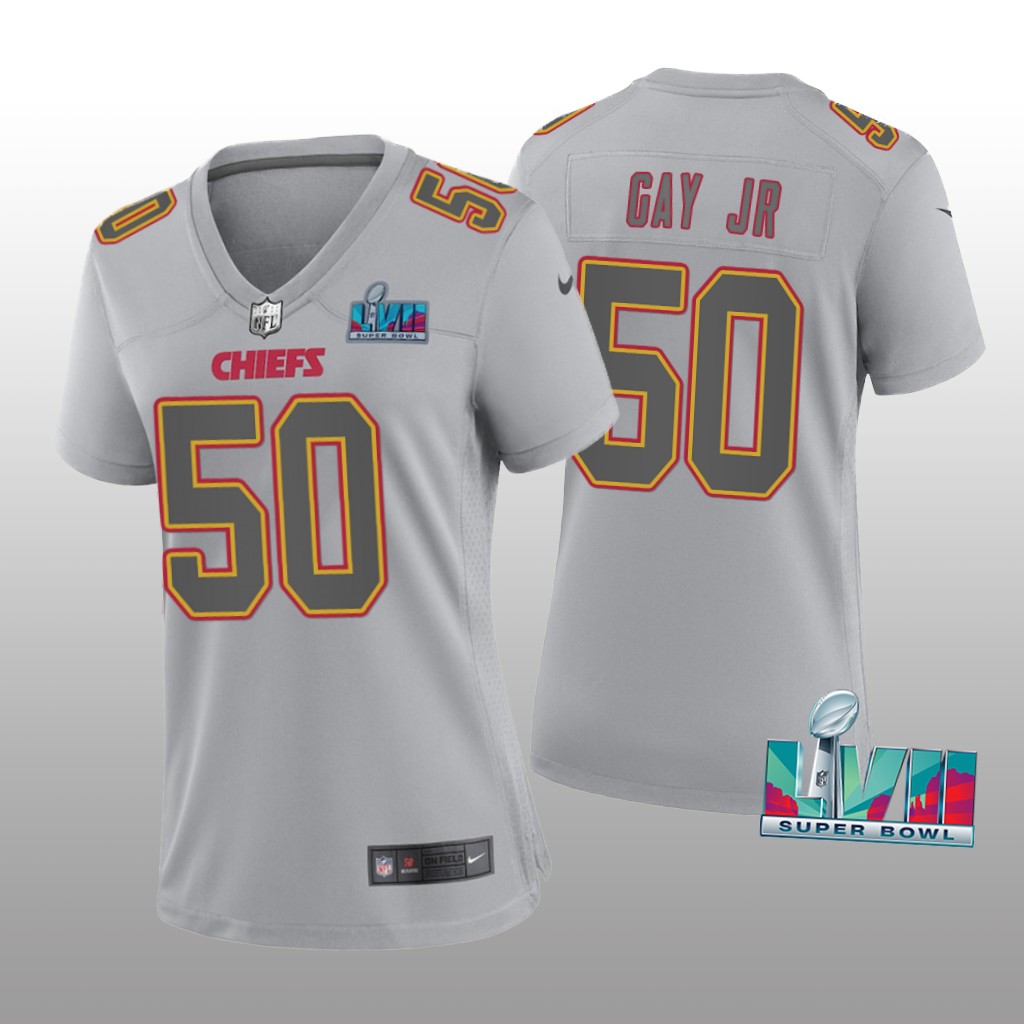 Kansas City Chiefs Willie Gay Jr. Gray Atmosphere Jersey Super Bowl LVII - Women's