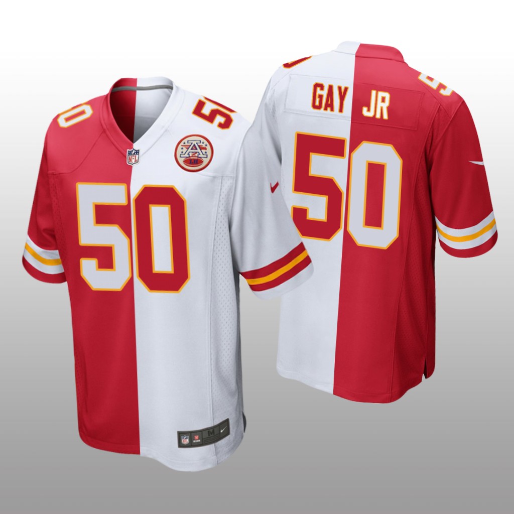 Kansas City Chiefs Willie Gay Jr. Red White Two Tone Jersey Split - Men's