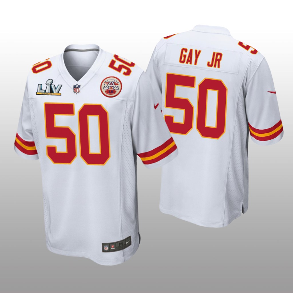 Kansas City Chiefs Willie Gay Jr. White Game Jersey Super Bowl LV - Men's