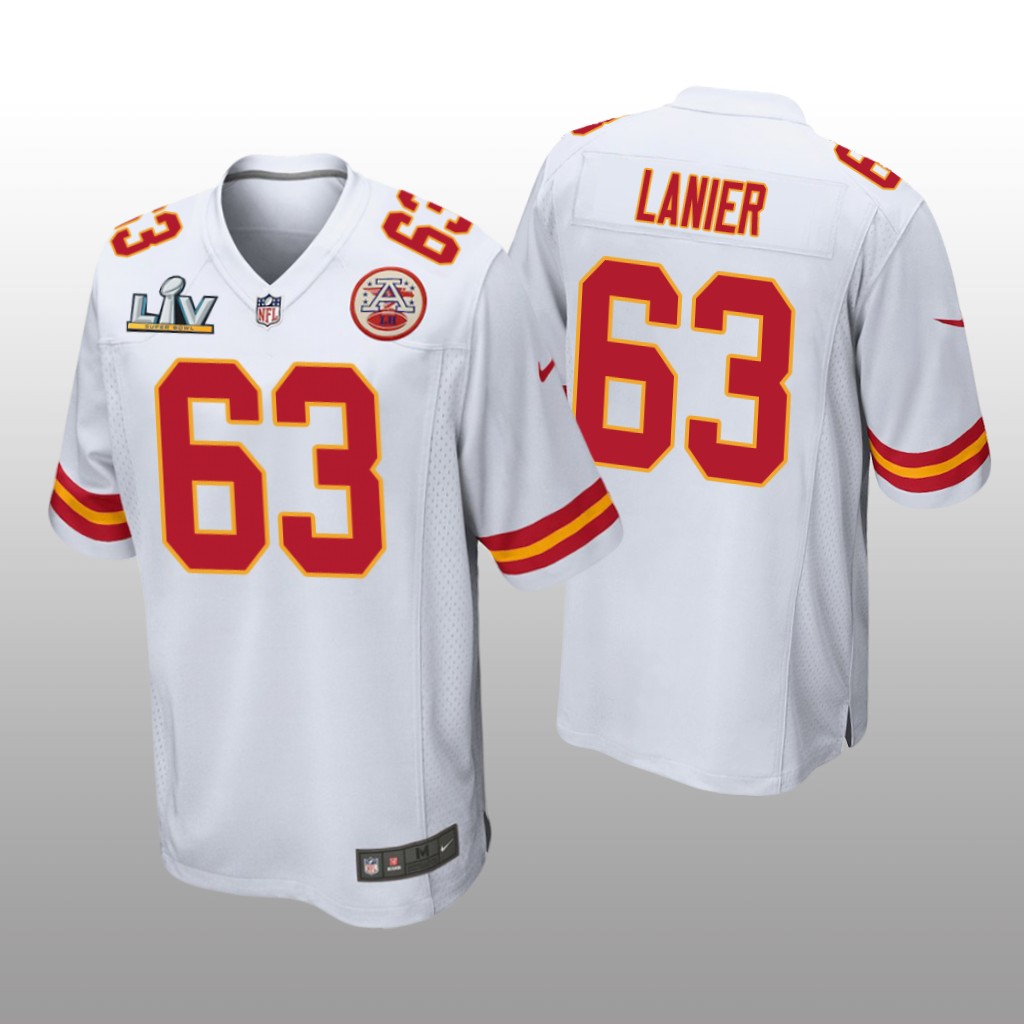 Kansas City Chiefs Willie Lanier White Game Jersey Super Bowl LV - Men's
