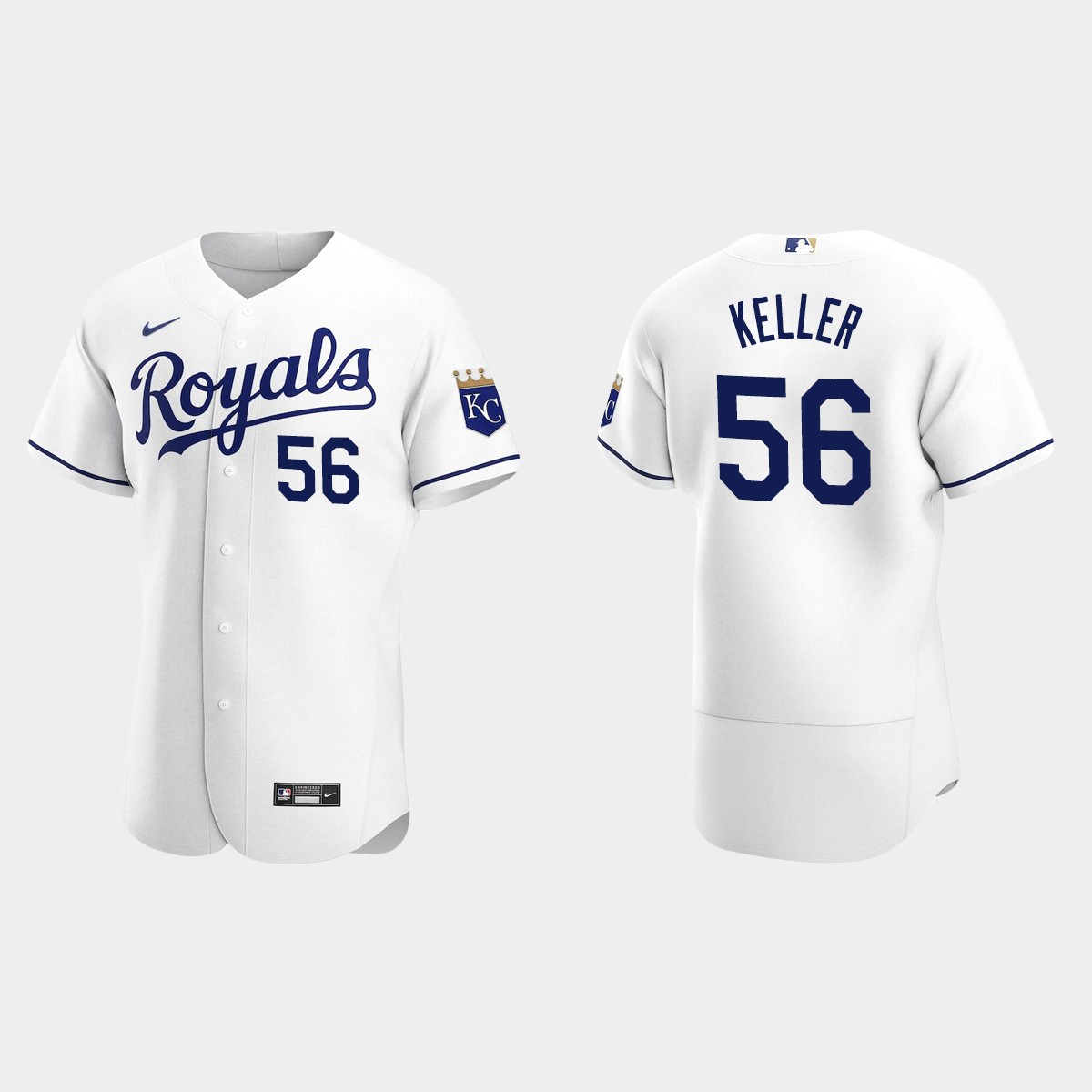 Kansas City Royals #56 Brad Keller 2020 Home Jersey - White