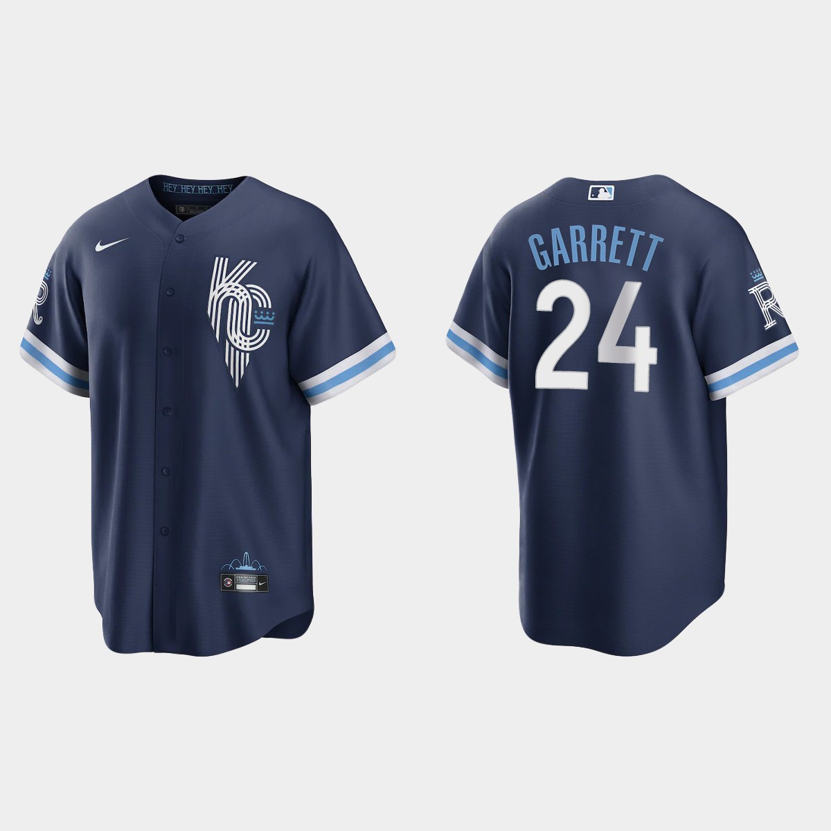 Kansas City Royals Amir Garrett 2022 City Connect Jersey - Navy