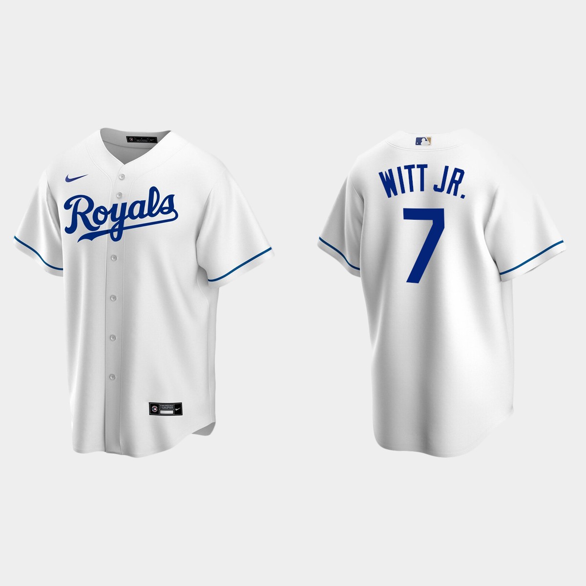 Kansas City Royals Bobby Witt Jr. Home Jersey - White