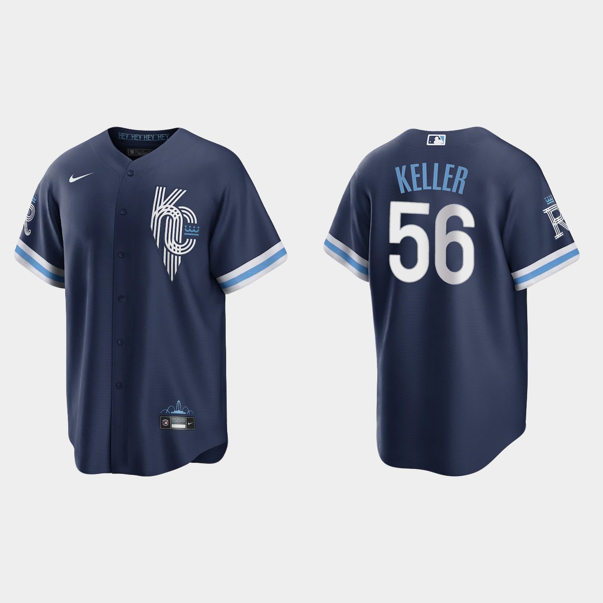 Kansas City Royals Brad Keller 2022 City Connect Jersey - Navy
