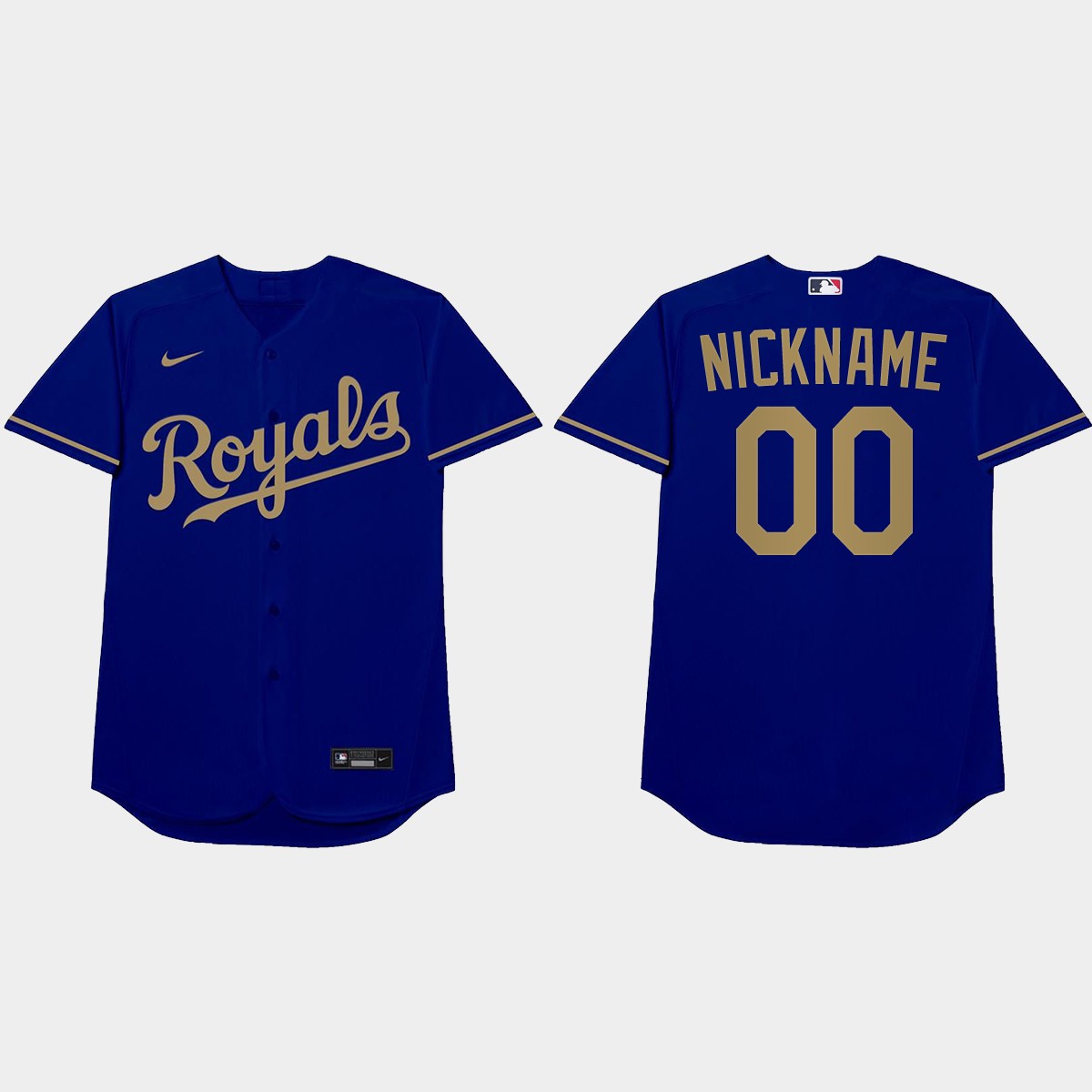 Kansas City Royals Custom 2021 Players' Weekend Nickname Jersey - Blue