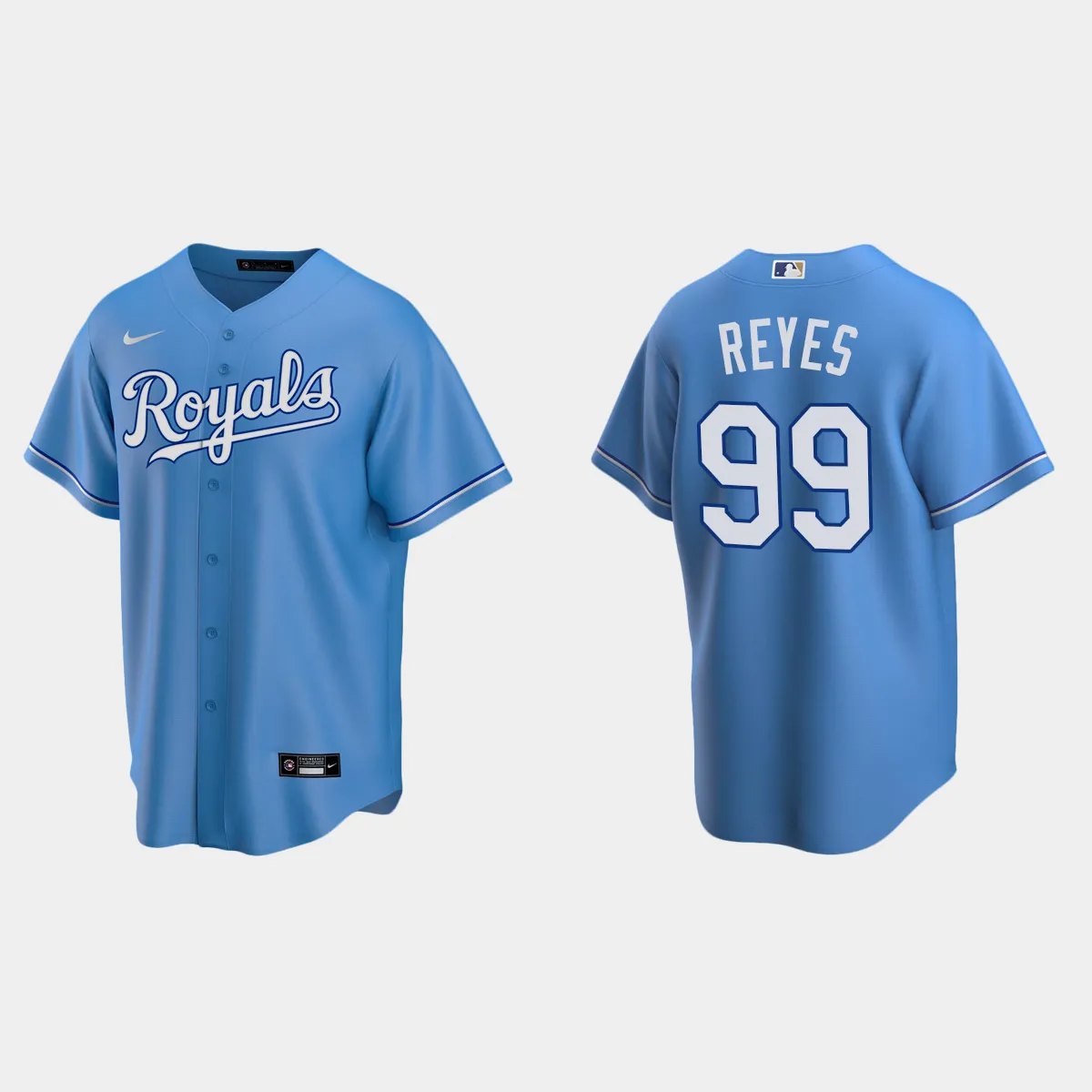 Kansas City Royals Franmil Reyes Alternate Jersey - Light Blue