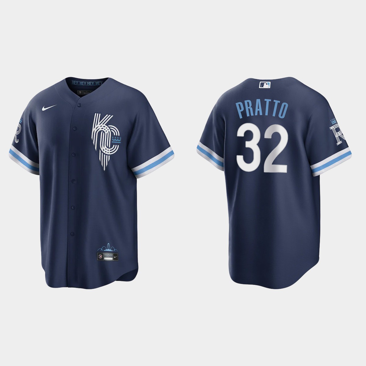 Kansas City Royals Nick Pratto 2022 City Connect Jersey - Navy