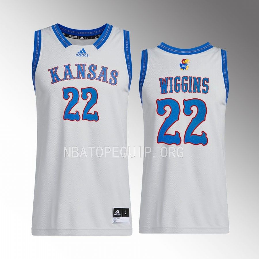 Kansas Jayhawks Andrew Wiggins Jersey Swingman  Grey NBA Alumni Uniform