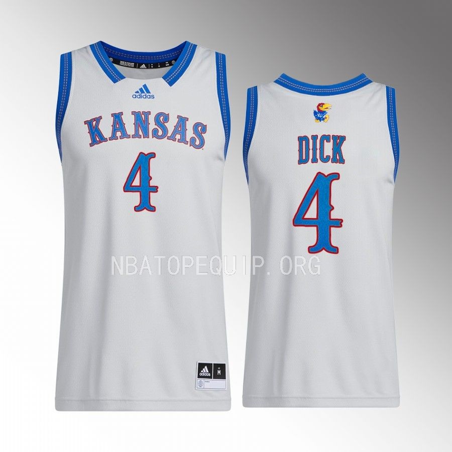 Kansas Jayhawks Gradey Dick Jersey 2022-23 Swingman  Grey Uniform