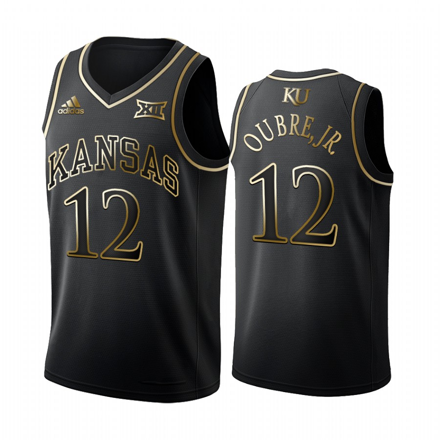Kansas Jayhawks Kelly Oubre Jr. Black Golden Edition Limited Jersey Phoenix Suns