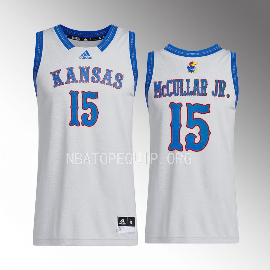 Kansas Jayhawks Kevin McCullar Jersey 2022-23 Swingman  Grey Uniform