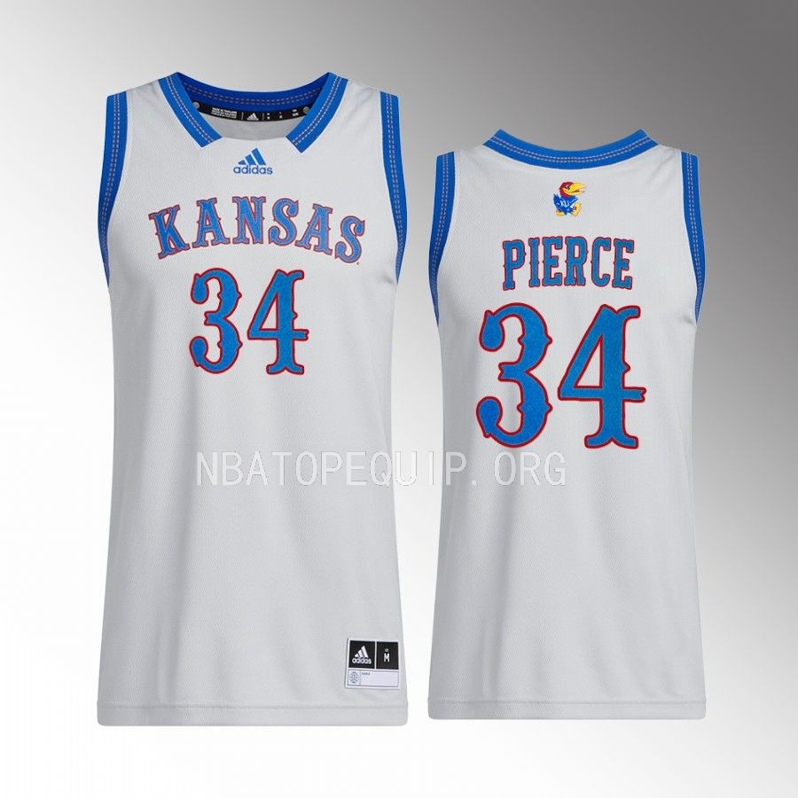 Kansas Jayhawks Paul Pierce Jersey Swingman  Grey Alumni Uniform