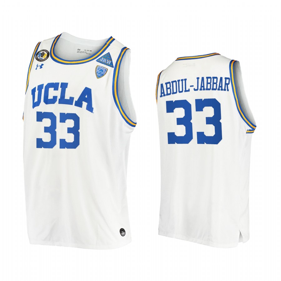 Kareem Abdul-Jabbar UCLA Bruins White Jersey College  Stand Together