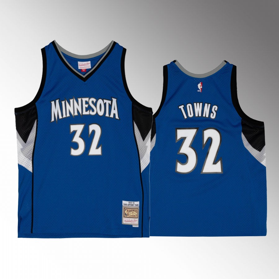 Karl-Anthony Towns Minnesota Timberwolves Blue Road 2015-16 Swingman #32 Jersey