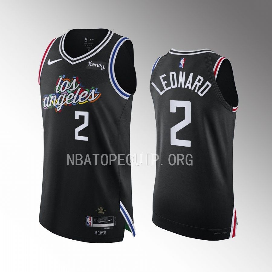 Kawhi Leonard Los Angeles Clippers 2022-23 City Edition #2 Jersey Black