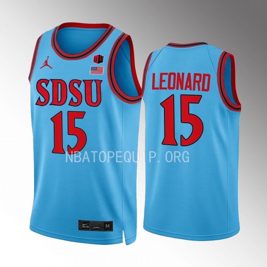 Kawhi Leonard San Diego State Aztecs Blue Jersey Alternate  Alumni