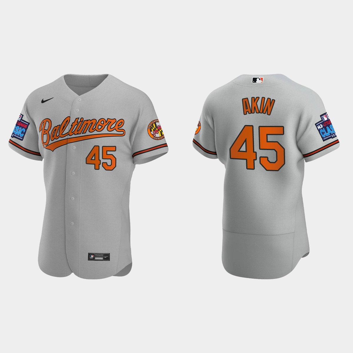 Keegan Akin Baltimore Orioles 2022 Little League Classic Jersey - Gray
